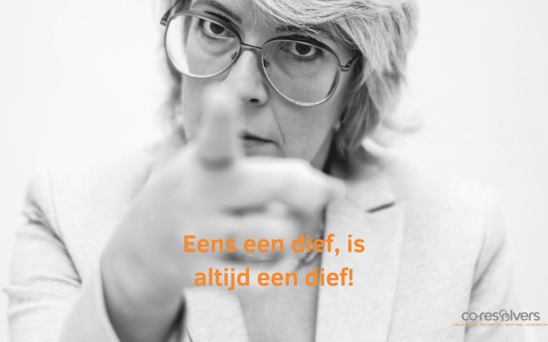 Je mag veranderen. Alleen niet van ons.